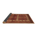 Sideview of Southwestern Brown Country Rug, tr437brn