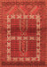 Southwestern Orange Country Rug, tr437org