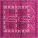 Square Southwestern Pink Country Rug, tr437pnk