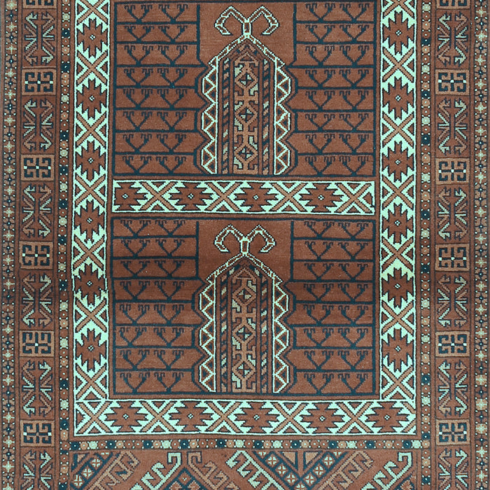 Southwestern Light Blue Country Rug, tr437lblu