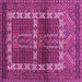 Square Southwestern Purple Country Rug, tr437pur