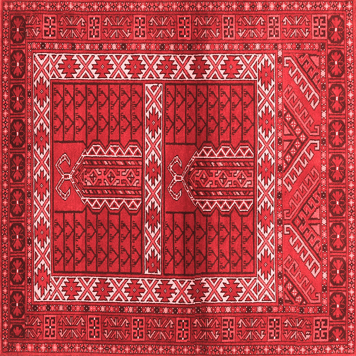 Machine Washable Southwestern Red Country Rug, wshtr437red