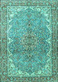 Persian Turquoise Traditional Rug, tr4381turq