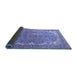 Sideview of Persian Blue Traditional Rug, tr4381blu