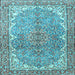 Square Persian Light Blue Traditional Rug, tr4381lblu