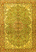 Machine Washable Persian Yellow Traditional Rug, wshtr4381yw