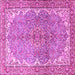 Square Persian Pink Traditional Rug, tr4381pnk