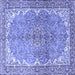 Square Persian Blue Traditional Rug, tr4381blu