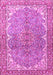 Machine Washable Persian Pink Traditional Rug, wshtr4381pnk