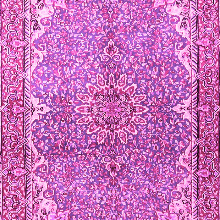 Machine Washable Persian Pink Traditional Rug, wshtr4381pnk