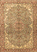 Machine Washable Persian Brown Traditional Rug, wshtr4381brn