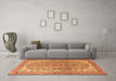 Machine Washable Persian Orange Traditional Area Rugs in a Living Room, wshtr4381org