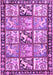 Machine Washable Persian Purple Traditional Area Rugs, wshtr4382pur