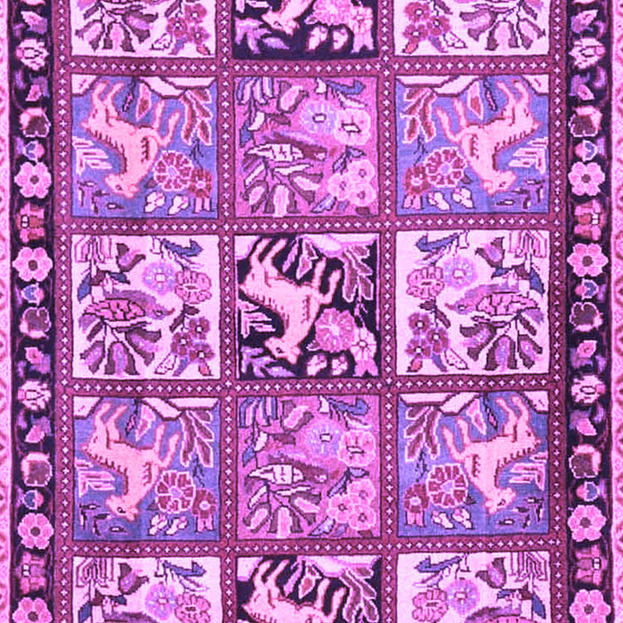 Machine Washable Persian Purple Traditional Area Rugs, wshtr4382pur