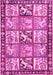 Machine Washable Persian Pink Traditional Rug, wshtr4382pnk