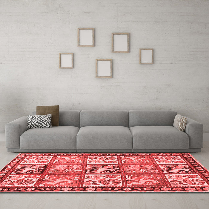 Traditional Red Washable Rugs