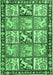 Machine Washable Persian Emerald Green Traditional Area Rugs, wshtr4382emgrn