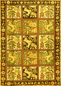 Persian Yellow Traditional Rug, tr4382yw