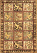 Machine Washable Persian Brown Traditional Rug, wshtr4382brn