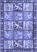 Machine Washable Persian Blue Traditional Rug, wshtr4382blu