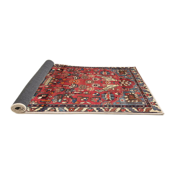 Sideview of Traditional Camel Brown Persian Rug, tr4383