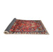 Sideview of Traditional Camel Brown Persian Rug, tr4383
