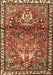 Machine Washable Persian Brown Traditional Rug, wshtr4383brn