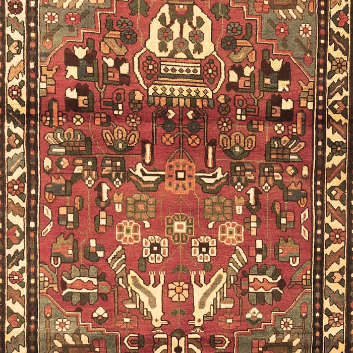 Machine Washable Persian Brown Traditional Rug, wshtr4383brn