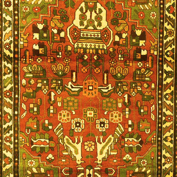 Persian Yellow Traditional Rug, tr4383yw