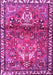 Machine Washable Persian Pink Traditional Rug, wshtr4383pnk