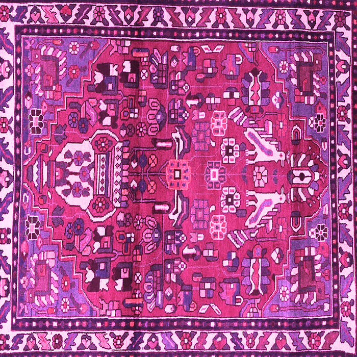 Square Persian Pink Traditional Rug, tr4383pnk