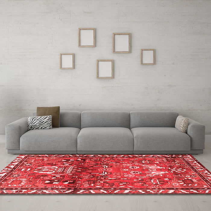 Traditional Red Washable Rugs