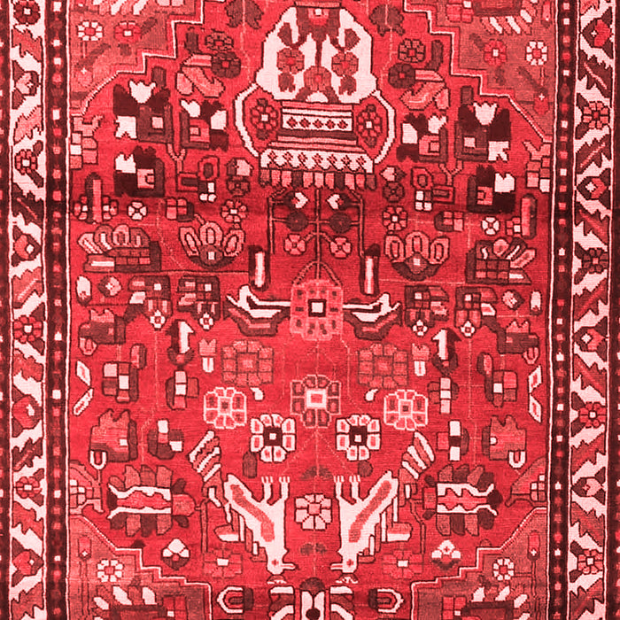 Machine Washable Persian Red Traditional Rug, wshtr4383red