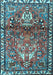 Machine Washable Persian Light Blue Traditional Rug, wshtr4383lblu