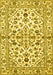 Machine Washable Persian Yellow Traditional Rug, wshtr4384yw