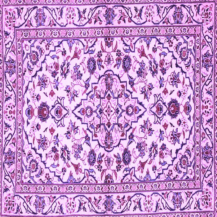 Square Persian Purple Traditional Rug, tr4384pur
