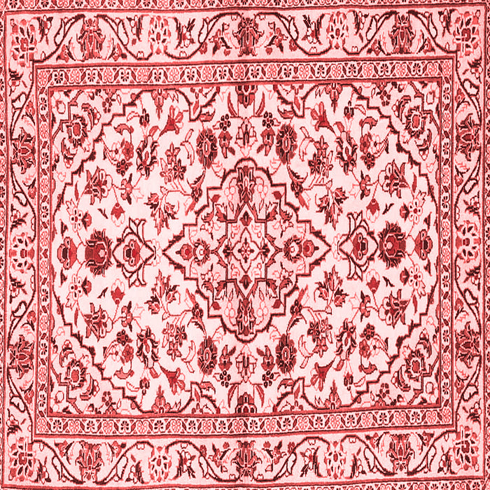 Machine Washable Persian Red Traditional Rug, wshtr4384red