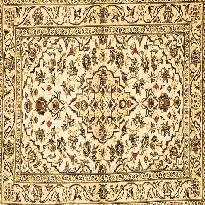 Square Machine Washable Persian Brown Traditional Rug, wshtr4384brn