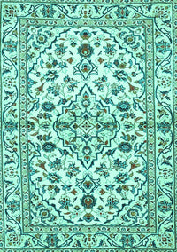 Persian Turquoise Traditional Rug, tr4384turq