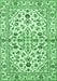 Machine Washable Persian Emerald Green Traditional Area Rugs, wshtr4384emgrn