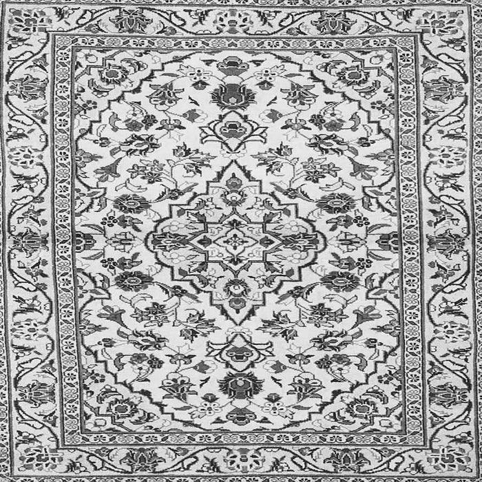 Serging Thickness of Persian Gray Traditional Rug, tr4384gry