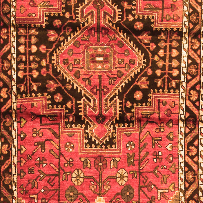 Serging Thickness of Machine Washable Persian Orange Traditional Area Rugs, wshtr4385org