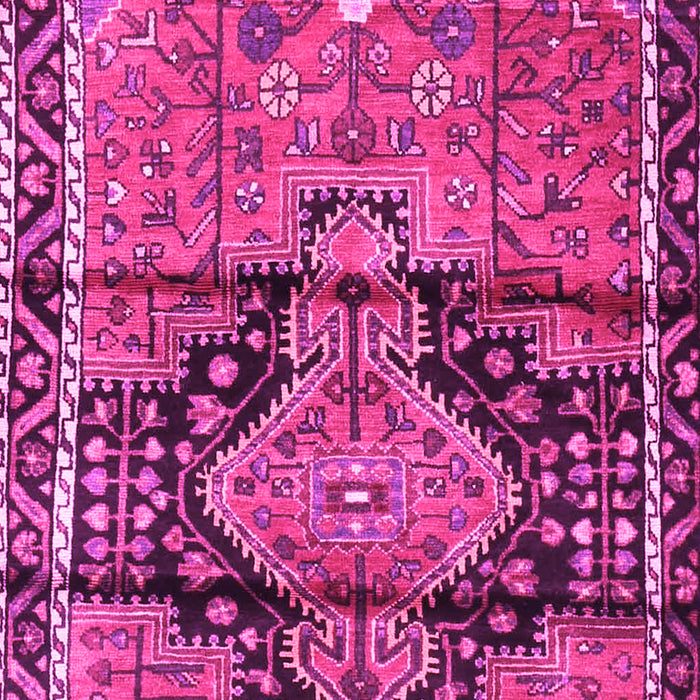 Machine Washable Persian Pink Traditional Rug, wshtr4385pnk