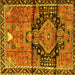 Square Persian Yellow Traditional Rug, tr4385yw