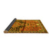 Sideview of Persian Yellow Traditional Rug, tr4385yw