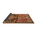 Sideview of Persian Brown Traditional Rug, tr4385brn