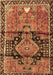 Machine Washable Persian Brown Traditional Rug, wshtr4385brn