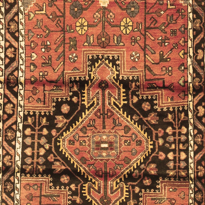 Machine Washable Persian Brown Traditional Rug, wshtr4385brn