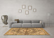 Machine Washable Persian Brown Traditional Rug in a Living Room,, wshtr4386brn