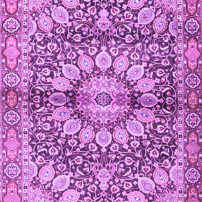 Machine Washable Persian Purple Traditional Area Rugs, wshtr4386pur